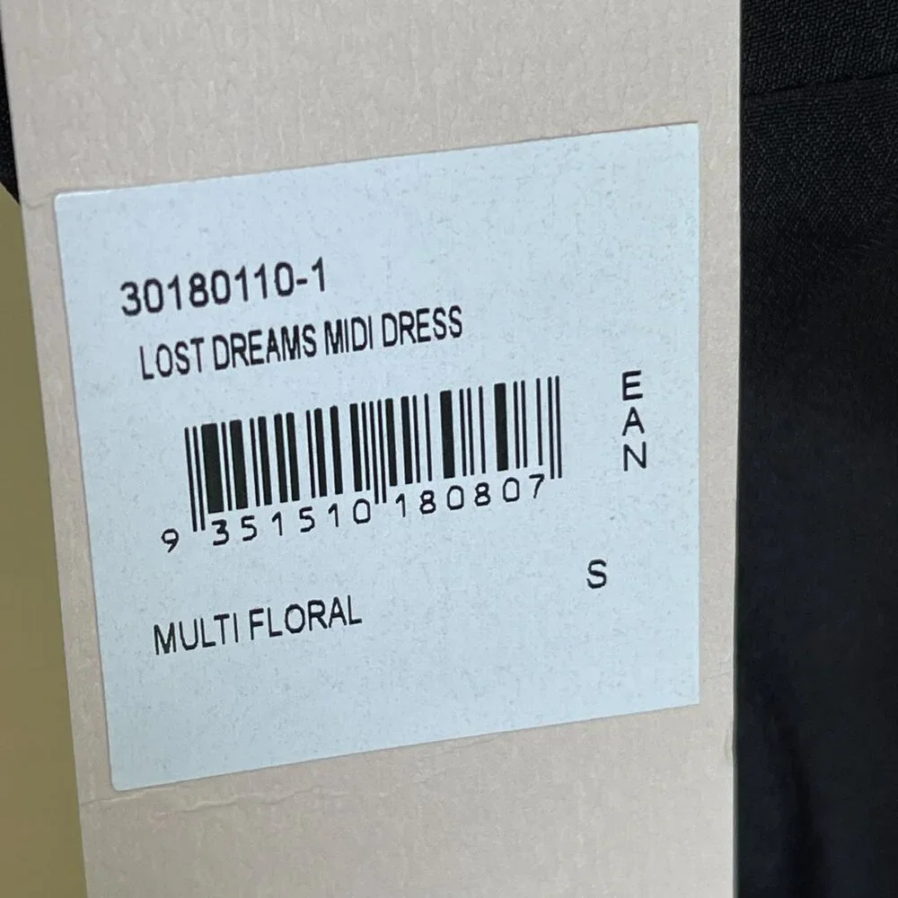 NWT Keepsake Label Lost Dreams Bodycon Midi Strapless Flounce Hem Dress XS Small - Picture 10 of 12